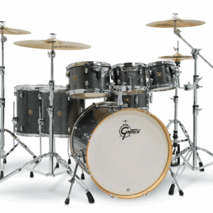 Batería Acústica Gretsch Catalina Maple - Black Stardust, Shell Pack de 7 piezas CM1-E826P-BS (NO INCLUYE HARDWARE NI PLATILLOS)