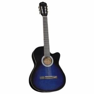 Guitarra Acústica Cuerdas de Nylon Azul
