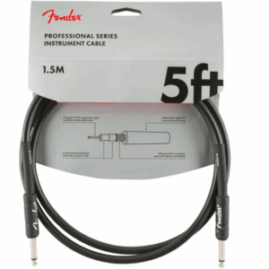 Cable Conexión Fender Pro 5' Inst Cable Black - 1.5 Mtrs